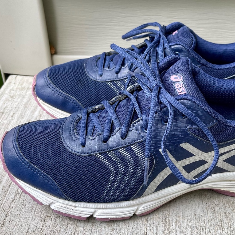 Women's Asics Gel-Quick Walk 3 Sneaker Size 9 Blue, Silver & Purple Q750N